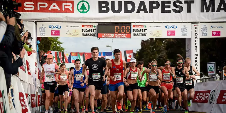 Boedapest Marathon slide