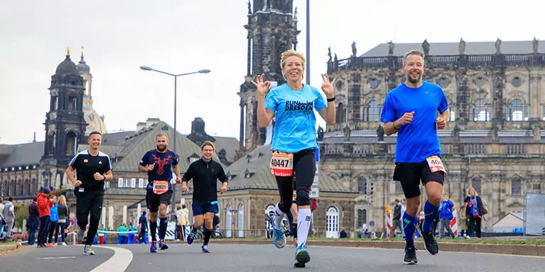 Dresden Marathon slide