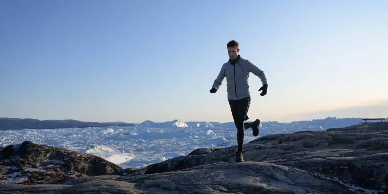 Icefjord Midnight Half Marathon slide