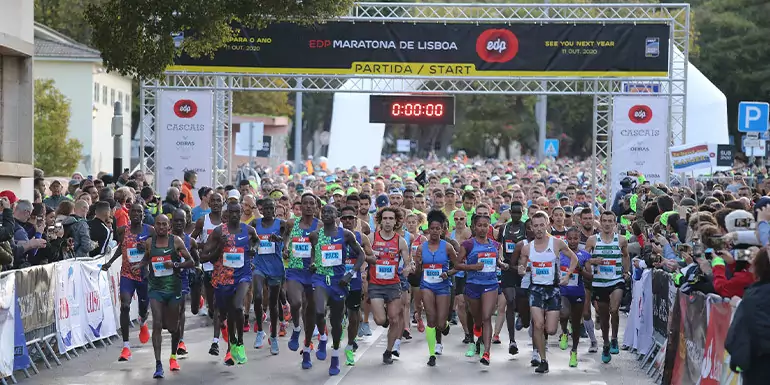 Lissabon Marathon slide