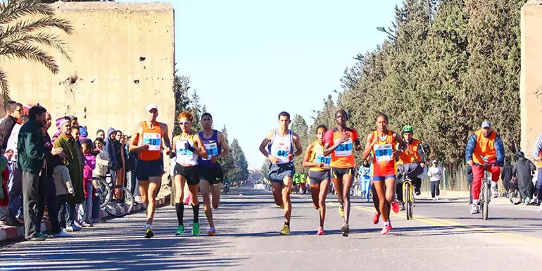 Marrakech Marathon slide
