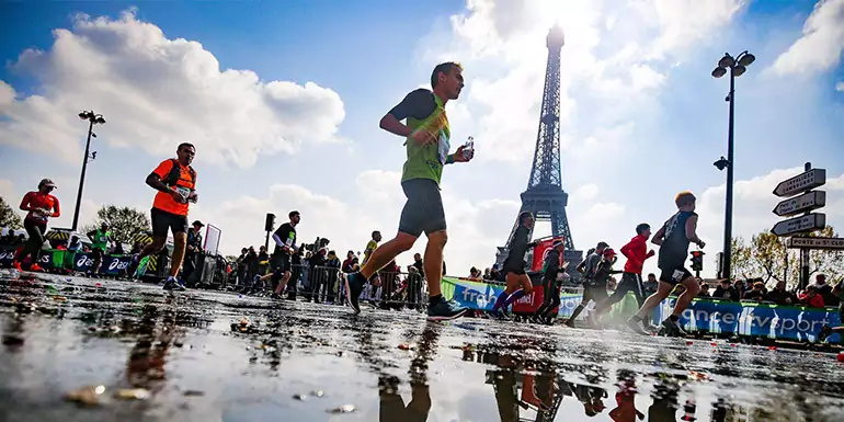 Parijs Halve Marathon slide