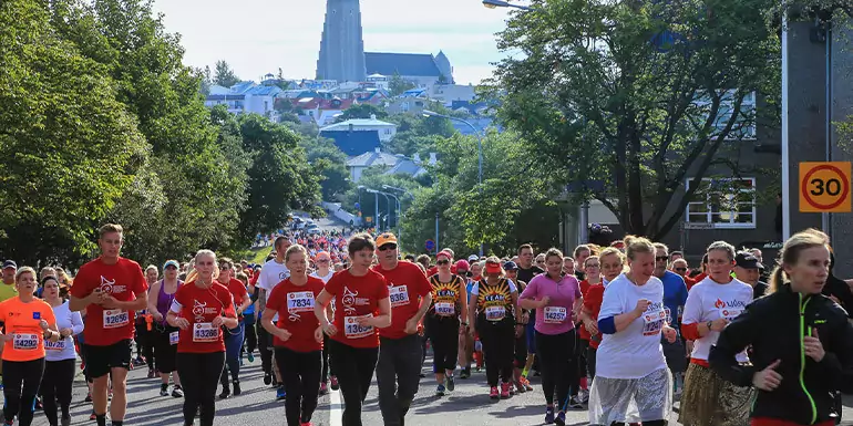 Reykjavik Marathon slide
