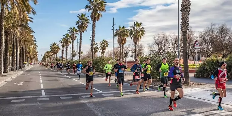 Barcelona Halve Marathon slide